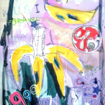 Картина под названием "Basquiat and wharol…" - Hector O'Kanin, Подлинное произведение искусства, Акрил
