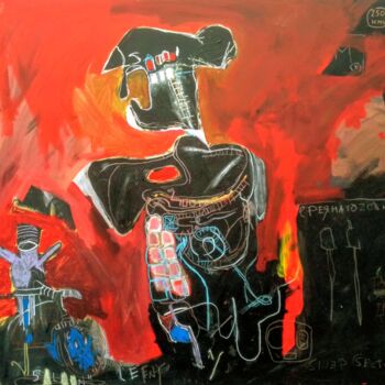 Painting titled "Cervantes" by Hector O'Kanin, Original Artwork, Acrylic