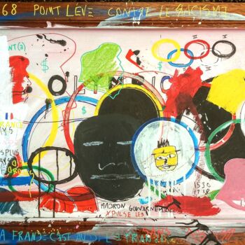 Peinture intitulée "olympics no games" par Hector O'Kanin, Œuvre d'art originale, Acrylique