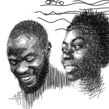 「they-say.jpg」というタイトルの描画 Hector Udokaによって, オリジナルのアートワーク, デジタル