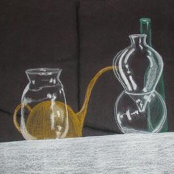 Printmaking titled "Glass And Brass (ch…" by Heidi Elmore, Original Artwork