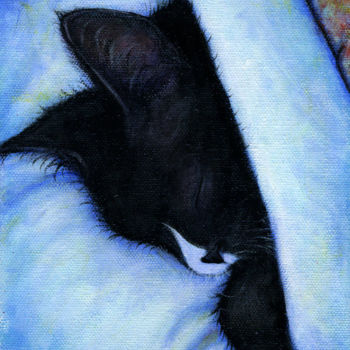 Painting titled "Tucked In" by Heidi Shaulis, Original Artwork, Oil