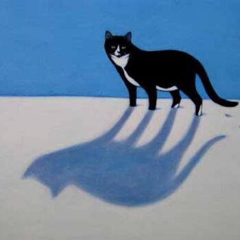 Ζωγραφική με τίτλο "Snow Shadow" από Heidi Shaulis, Αυθεντικά έργα τέχνης