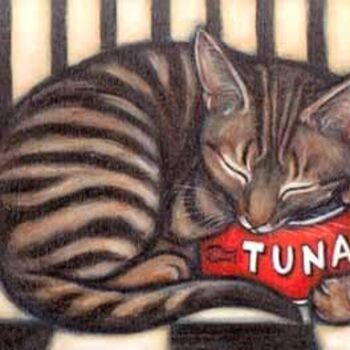 Картина под названием "Chester the Tuna Gu…" - Heidi Shaulis, Подлинное произведение искусства
