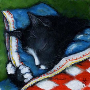 Pintura intitulada "Sleep Tight" por Heidi Shaulis, Obras de arte originais