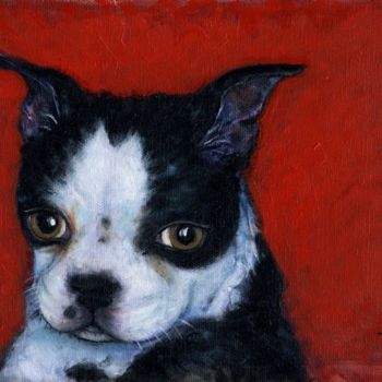 Painting titled "Mr. Wiggles" by Heidi Shaulis, Original Artwork