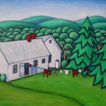 Painting titled "Home" by Heidi Shaulis, Original Artwork