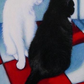 Painting titled "Chutzpah and Charlie" by Heidi Shaulis, Original Artwork