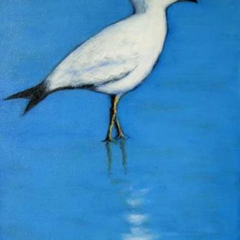 Peinture intitulée "Seagull" par Heidi Shaulis, Œuvre d'art originale