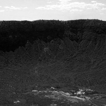 Fotografie mit dem Titel "Barringer Crater -…" von Heinz Baade, Original-Kunstwerk