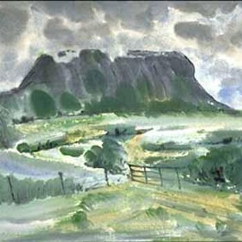 Pintura intitulada "Ben Bulbin, Ireland" por Heinz Sterzenbach, Obras de arte originais