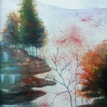 Malarstwo zatytułowany „Autumn” autorstwa Pranky, Oryginalna praca, Akryl
