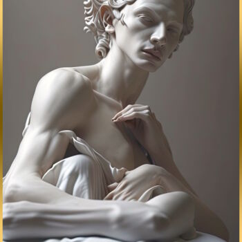Artes digitais intitulada "HEL MORT's Lucifer…" por Hel Mort, Obras de arte originais, Óleo Montado em Alumínio
