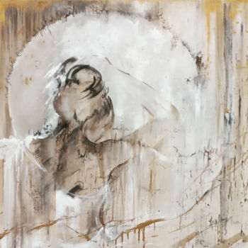 Картина под названием "Blanche" - Hela Ellouze, Подлинное произведение искусства, Акрил