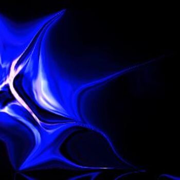 Digital Arts titled "blaue Explosion" by Helen Grosswart, Original Artwork