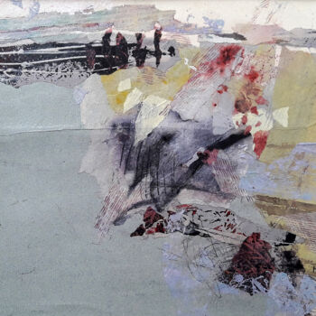 Pittura intitolato "Champs II" da Helen Hill, Opera d'arte originale, Collages