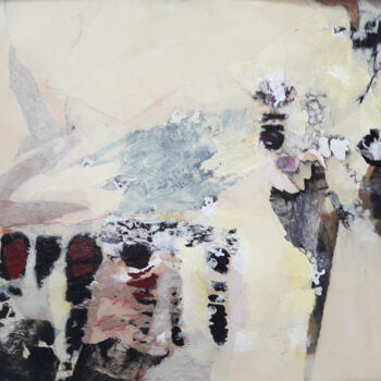 Painting titled "Discours" by Helen Hill, Original Artwork, Collages