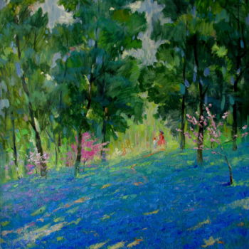Painting titled "Spring Day" by Helen Kishkurno, Original Artwork, Oil