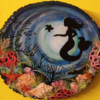 Pintura titulada "Mermaid" por Helena Faitelson, Obra de arte original, Acrílico