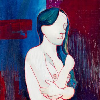 Pintura intitulada "No 6" por Helena Rajska, Obras de arte originais, Óleo