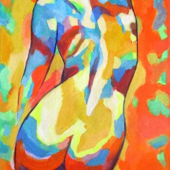 绘画 标题为“"Colorful Whispers"” 由Helena Wierzbicki, 原创艺术品, 丙烯