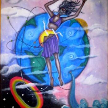 Painting titled "the world is hurting" by Helene, Original Artwork