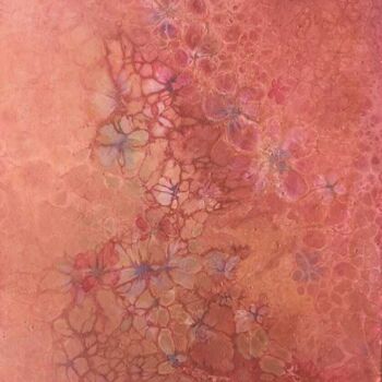 Картина под названием "violettes" - Hélène Carmona, Подлинное произведение искусства, Акрил