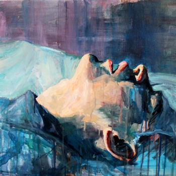 Painting titled "Unconsciousness I" by Hélène Hugon, Original Artwork, Acrylic