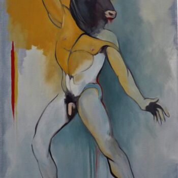 Painting titled "Por favor" by Hélène Lazowinsky, Original Artwork, Oil