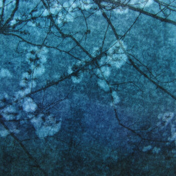 Photography titled "Arborescences_Bleue…" by Hélène Mongin, Original Artwork, Manipulated Photography