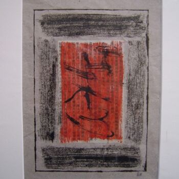 Gravures & estampes intitulée "Impressions de Chine" par Hélène Mongin, Œuvre d'art originale, Monotype