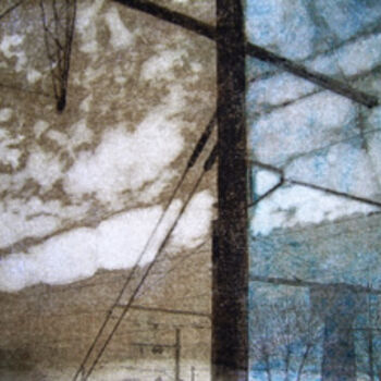 Fotografia intitolato "Paysages Transfigur…" da Hélène Mongin, Opera d'arte originale
