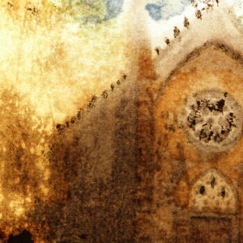 摄影 标题为“La chapelle au bois…” 由Hélène Mongin, 原创艺术品