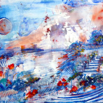 Pintura intitulada "Symphonie N°5" por Helene Rousselot, Obras de arte originais, Acrílico