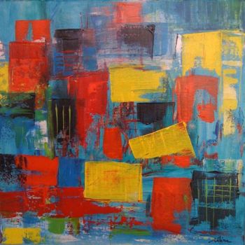 Painting titled "San Diego" by Helene Rousselot, Original Artwork