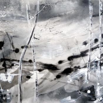 Painting titled "Hiver 1956" by Helene Rousselot, Original Artwork