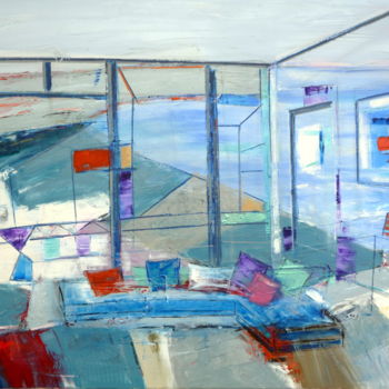 Painting titled "bord-de-mer.jpg" by Helene Rousselot, Original Artwork