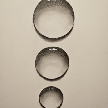 Dessin intitulée "bubble 1" par Helene Sommer, Œuvre d'art originale, Crayon