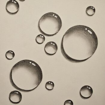 Disegno intitolato "bubble 2" da Helene Sommer, Opera d'arte originale, Matita