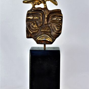 Sculpture titled "le conlombien" by Helene Stanton, Original Artwork, Bronze