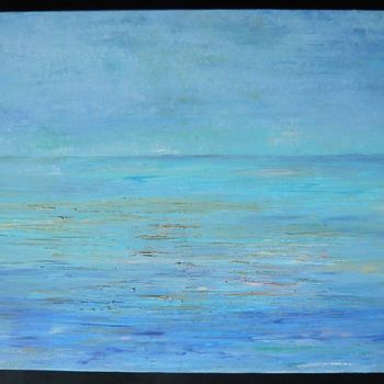 Malerei mit dem Titel "BLUE SKY" von Helene Juaneda, Original-Kunstwerk, Öl