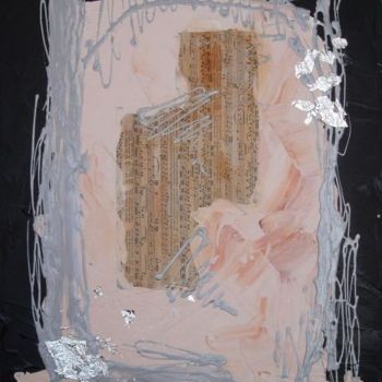 Painting titled "Partition d'argent" by Hélène Kauffmann Chambost, Original Artwork