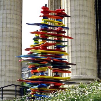 Escultura intitulada "creazione" por Hélène Picardi, Obras de arte originais, Plástico