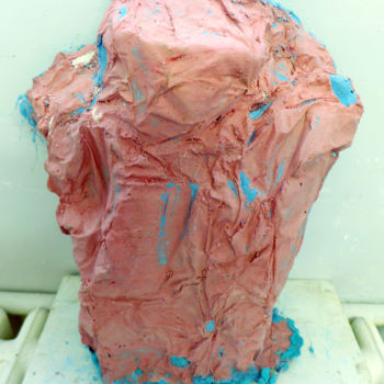 Sculpture titled "le bleu de tes yeux…" by Hélène Picardi, Original Artwork, Ceramics