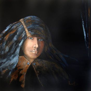 Pintura titulada "SAKARI, la femme do…" por Helene Rouillier, Obra de arte original, Oleo