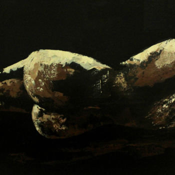 Peinture intitulée "Sieste de femme" par Helene Rouillier, Œuvre d'art originale, Huile