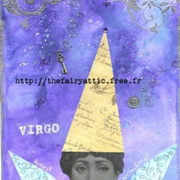 Collages titulada "virgo,star sign fae…" por La Fée Antique, Obra de arte original