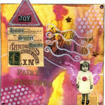 Collages titled "Fairy promise colle…" by La Fée Antique, Original Artwork