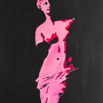 Painting titled "venus" by Helen She, Original Artwork, Acrylic Mounted on Wood Panel