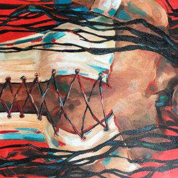 Картина под названием "Woman" - Helga Balaban, Подлинное произведение искусства, Масло